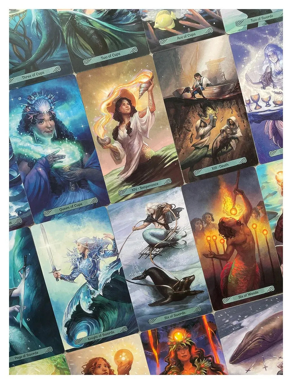 Mermaid tarot cards