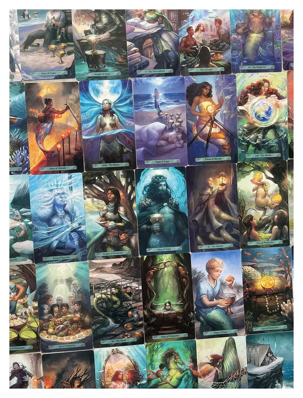 Mermaid tarot cards