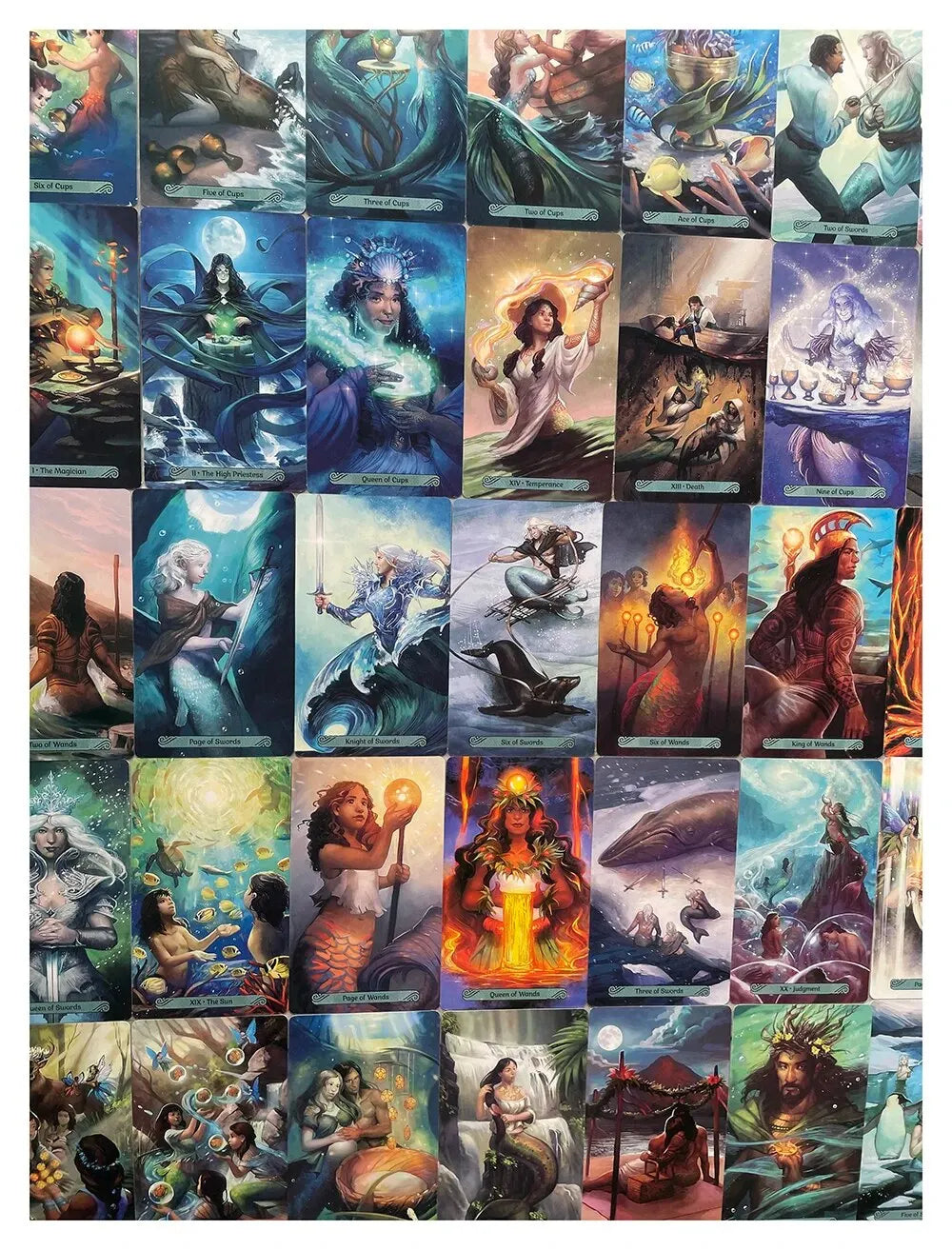 Mermaid tarot cards